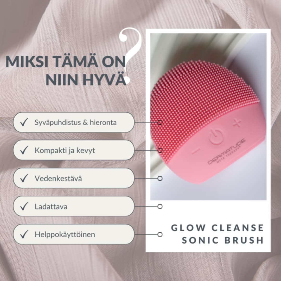 Dermatude Glow Cleanse Sonic Brush -ihonpuhdistusharja