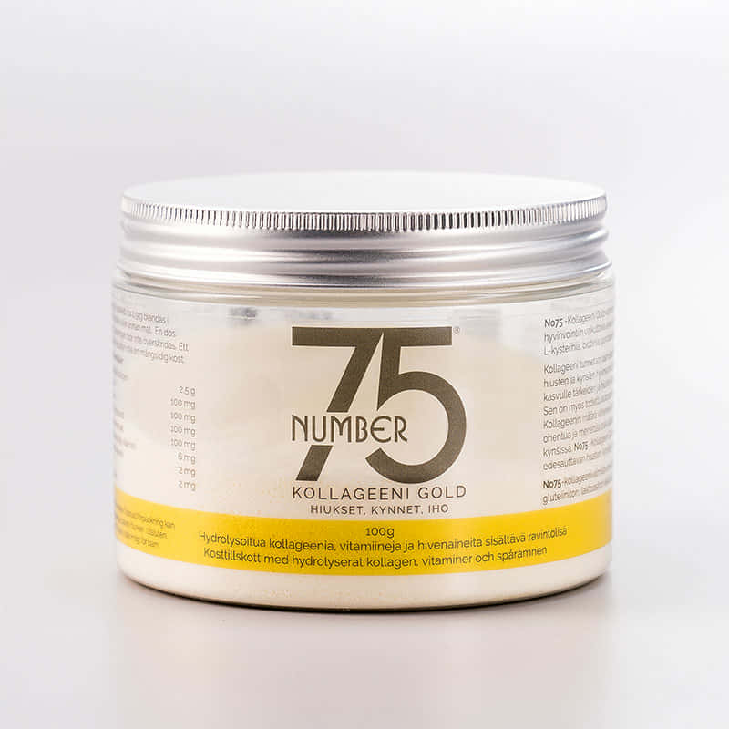 NO75 -KOLLAGEENI GOLD  – hiukset, kynnet, iho